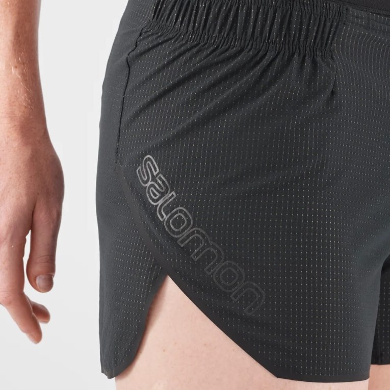 Black Salomon Sense Aero 3'' Women's Running Shorts | PH 98726L